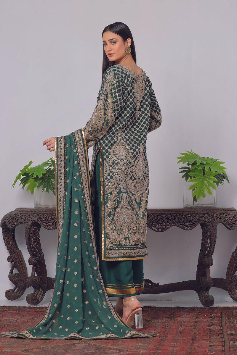 Rizwan Beyg Design - Rhea - Cotton Net - Green - 2 Piece