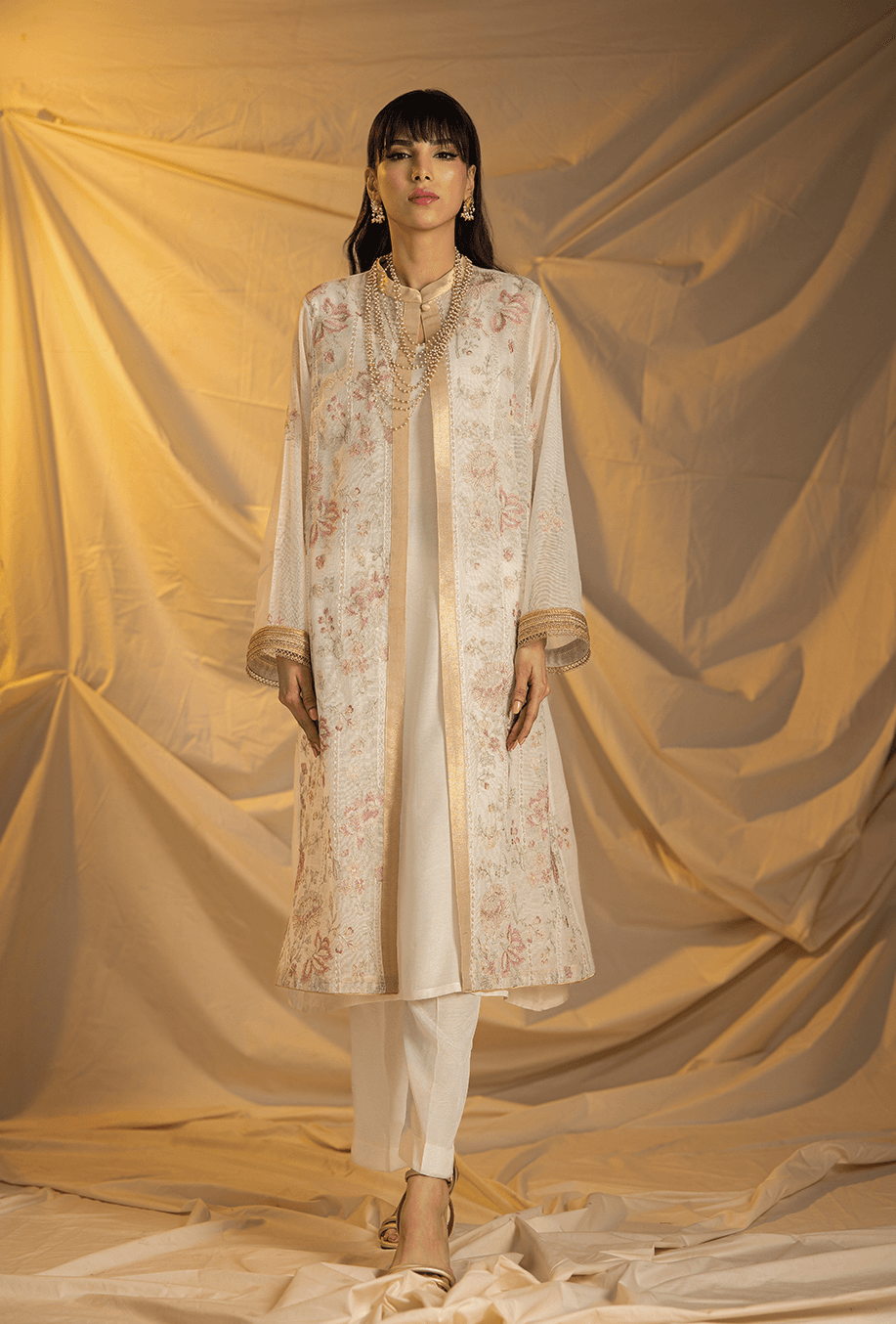 Gulabo - Shop Blossom Suit - Khaddi Net / Cotton Silk