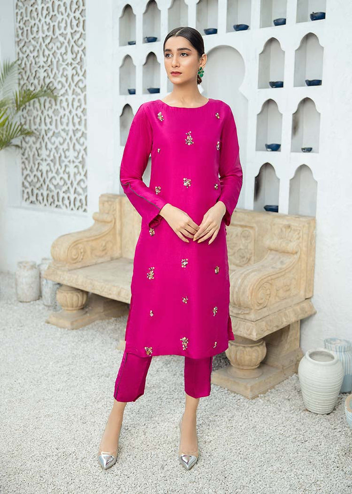 Allure by Ih - Fuchsia - Katan Silk - 3 Piece