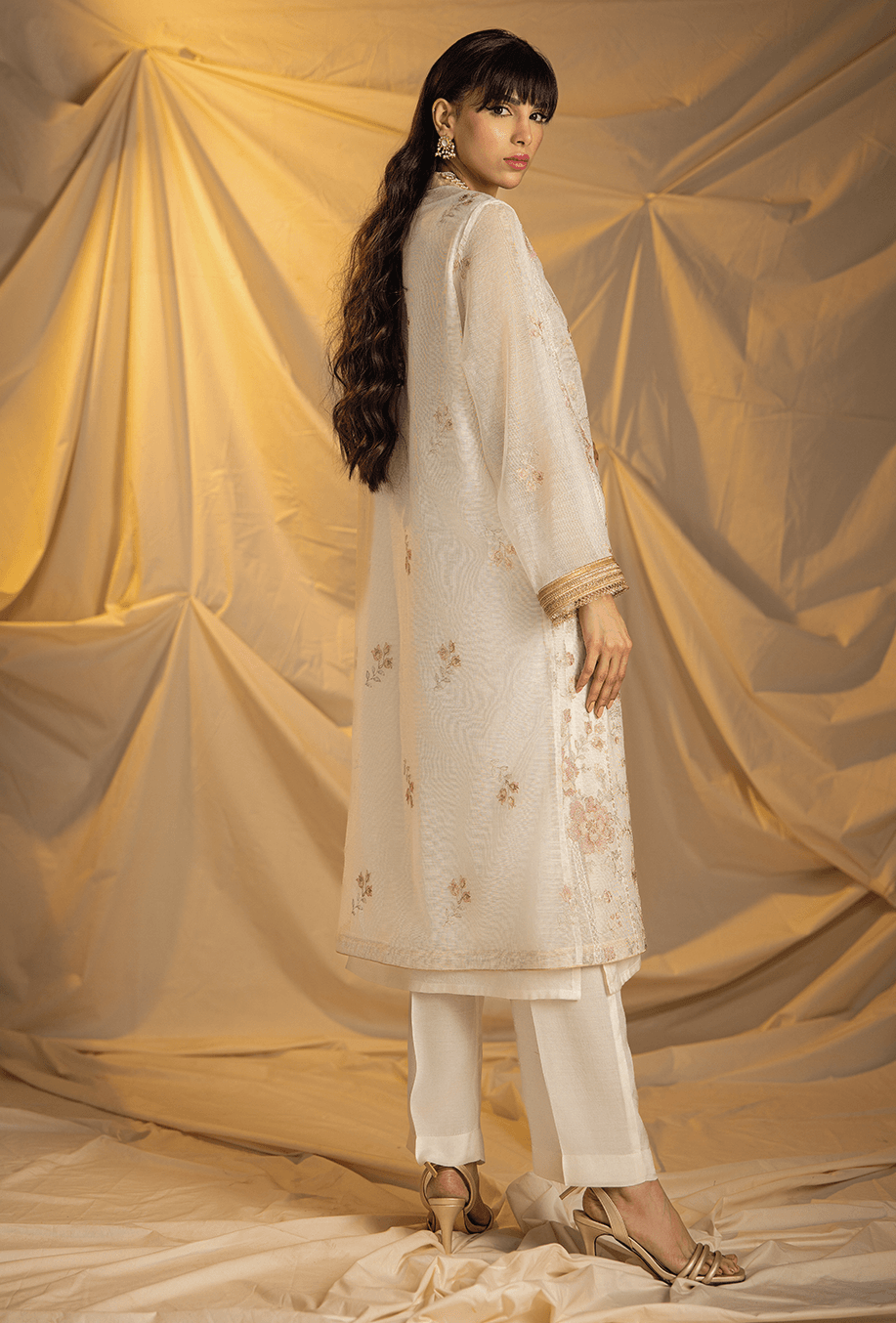 Gulabo - Shop Blossom Suit - Khaddi Net / Cotton Silk