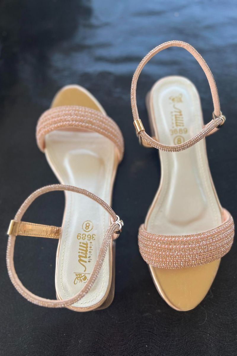 Milli Shoes - Fancy Sandals - Rose Gold - 3689