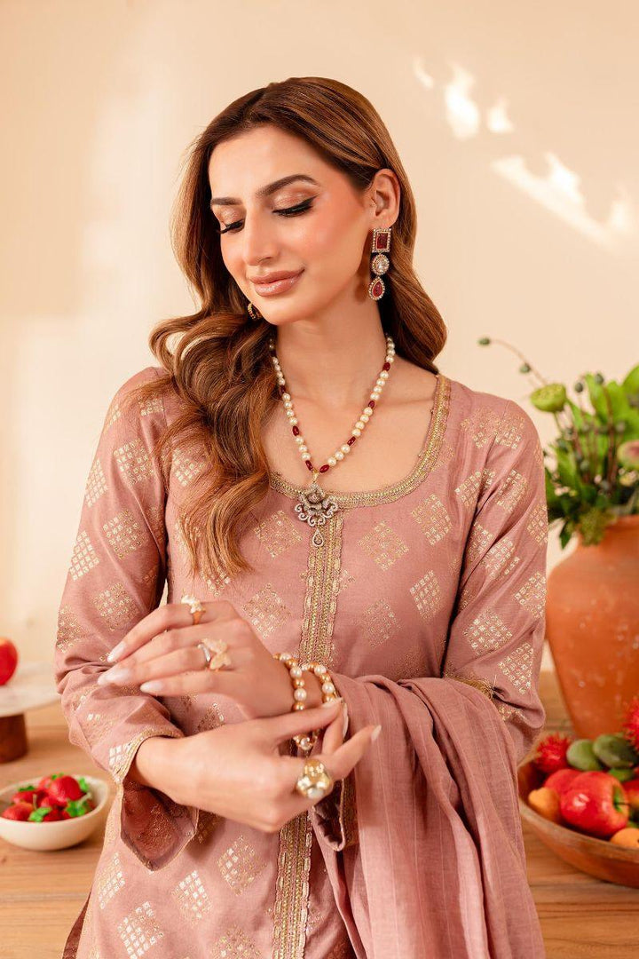 Allure by Ih - JAHAN - Dusty Rose - Jacquard - 3 Piece