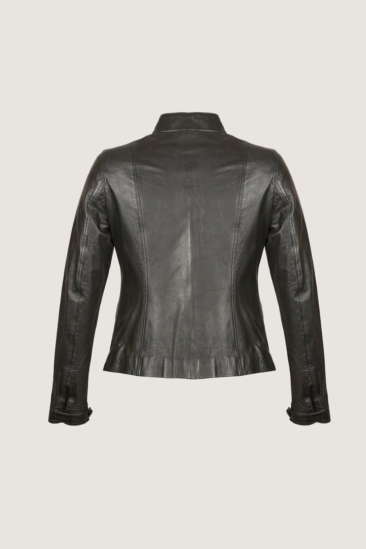 Novado - Women's Trendy Fashion Leather Jacket - Black - 1 Piece