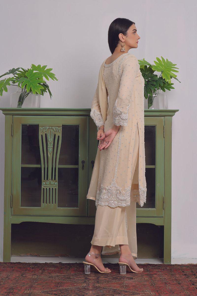 Rizwan Beyg Design - Ruhena - Russian - Beige - 2 Piece