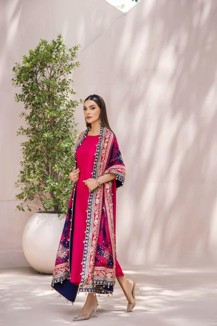 Malook - Inayat - Silk - Shocking pink - Studio by TCS