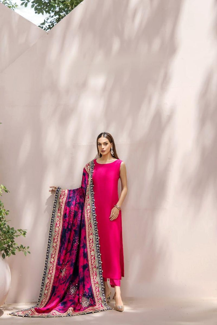 Malook - Inayat - Silk - Shocking pink - Studio by TCS