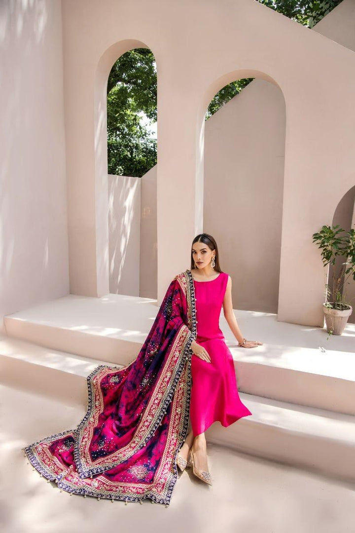 Malook - Inayat - Silk - Shocking pink - Studio by TCS