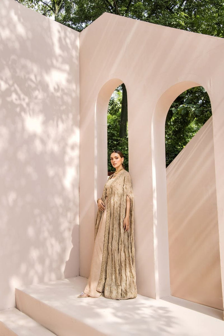 Malook - Kiran - Chiffon - Beige - 3 Piece - Studio by TCS