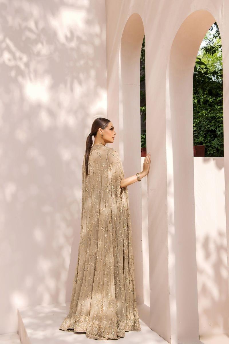 Malook - Kiran - Chiffon - Beige - 3 Piece - Studio by TCS