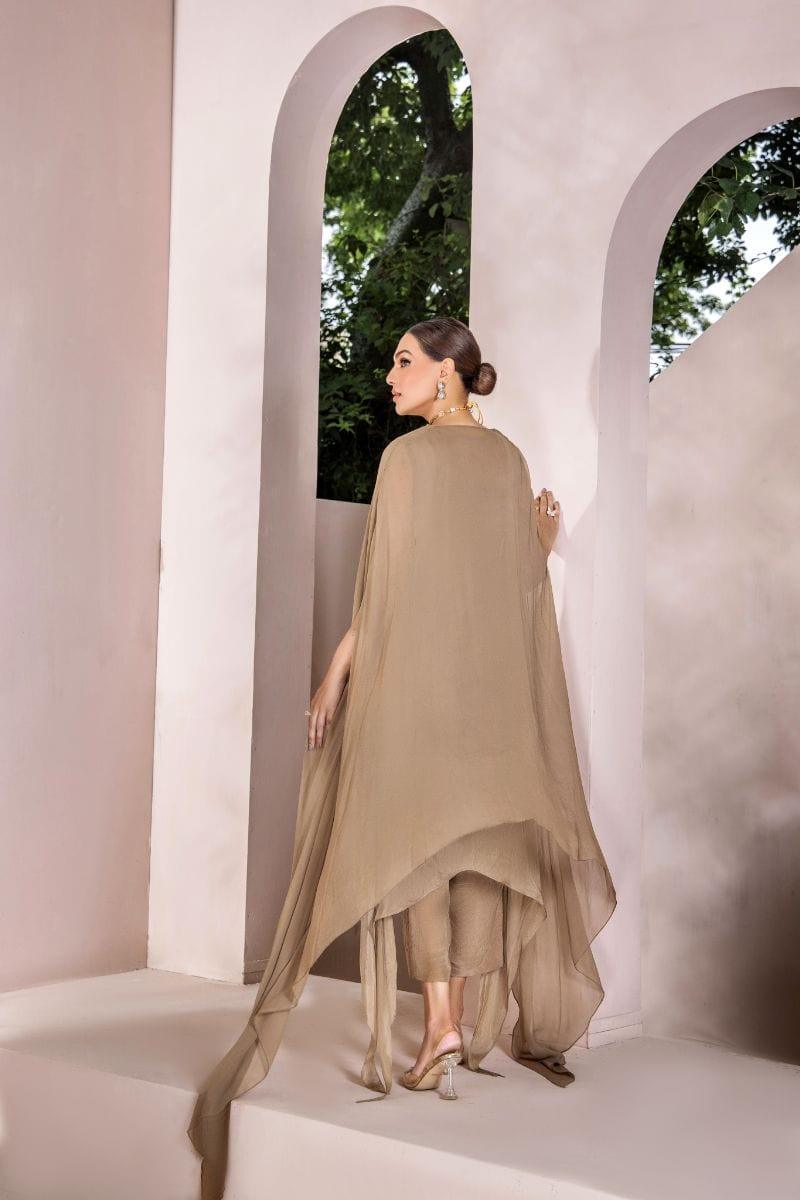 Malook - Zaria - Chiffon - Beige - 2 Piece - Studio by TCS