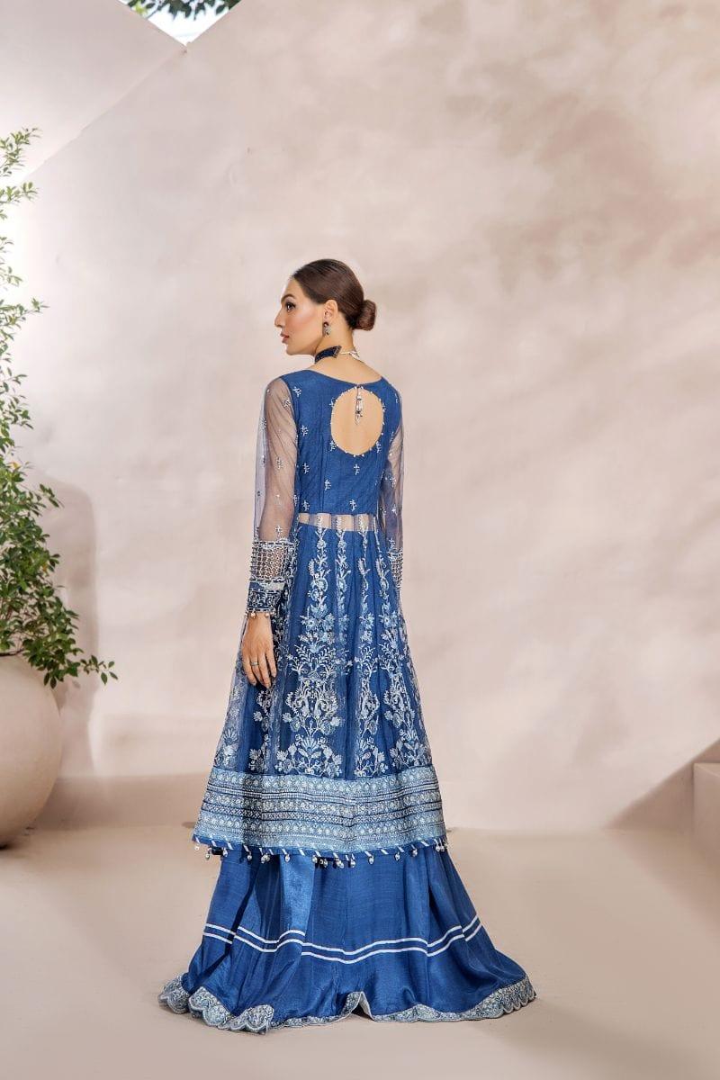 Malook - Pareeshay - Net - Dark blue - 3 Piece - Studio by TCS