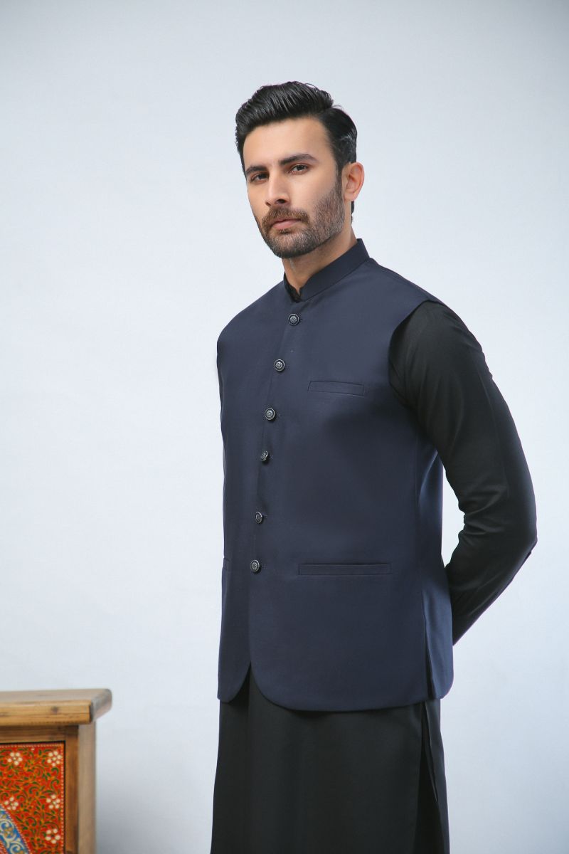 Dot N Dot - Johar - Navy Blue - 3 Piece