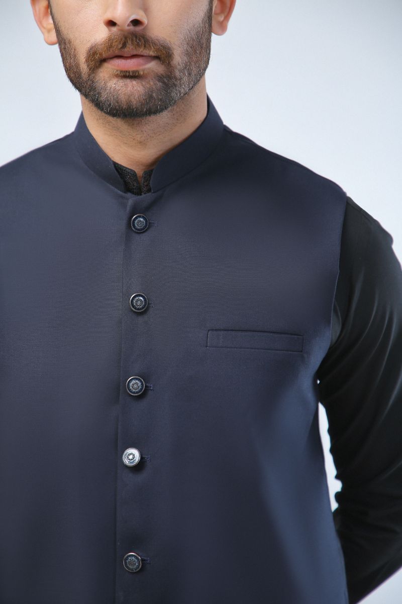 Dot N Dot - Johar - Navy Blue - 3 Piece