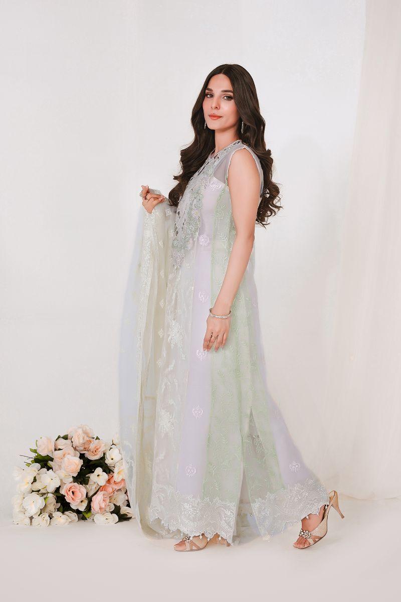 Reema Ahsan - GEET - Organza  - Skin  - 3 Piece