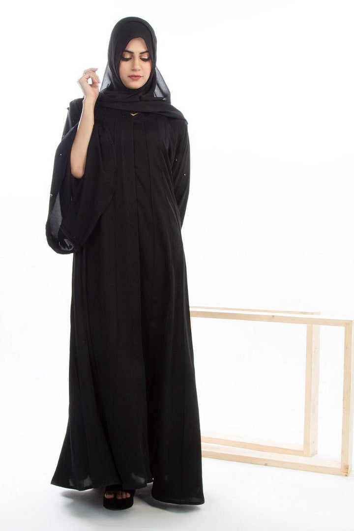 Abaya.pk - Nureh Abaya & Hijab - Chiffon & Nada Fabric