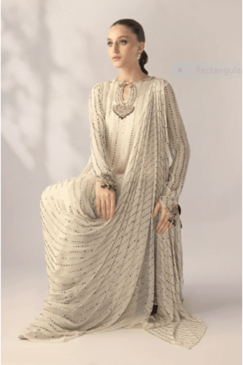 Sania Maskatiya - Celeste (A) - Raw Silk - Ivory - 2 Piece - Studio by TCS