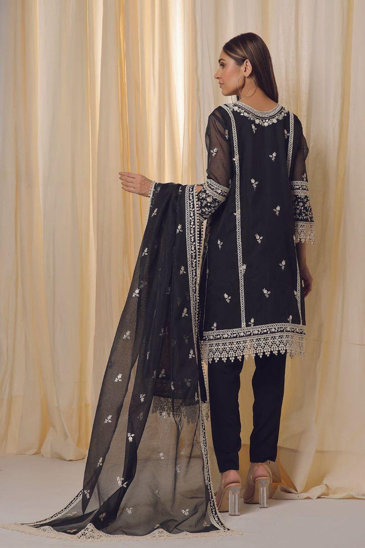 Rizwan Beyg Design - Amritsar - Cotton Net - Black - 2 Piece