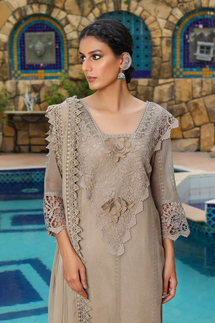 Rizwan Beyg - Artha - Cotton Net - Brown - 2 Piece - Studio by TCS