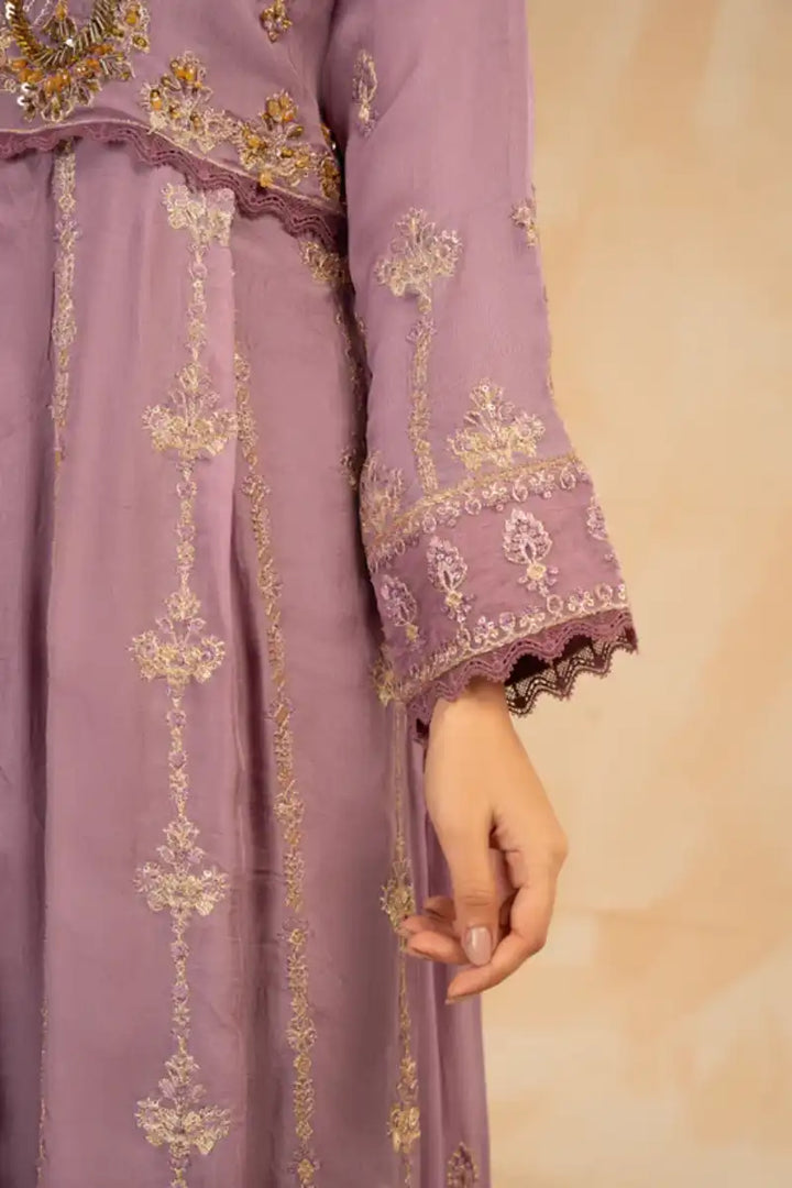 Sarajahan - Lilac - Chiffon - Purple - 3 Piece