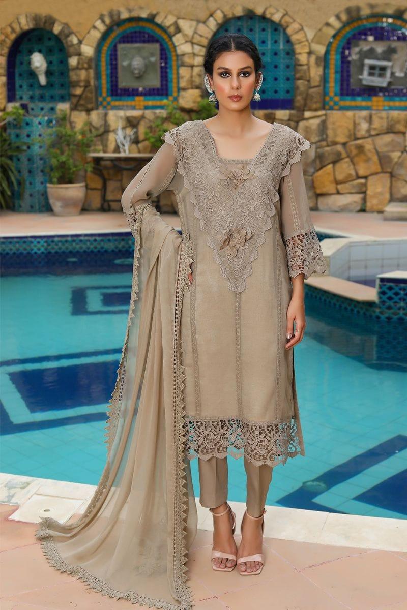 Rizwan Beyg - Artha - Cotton Net - Brown - 2 Piece - Studio by TCS