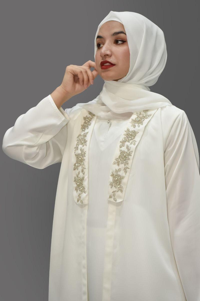 Malbus - PEACE - 1 Piece - Abaya - White - Studio by TCS