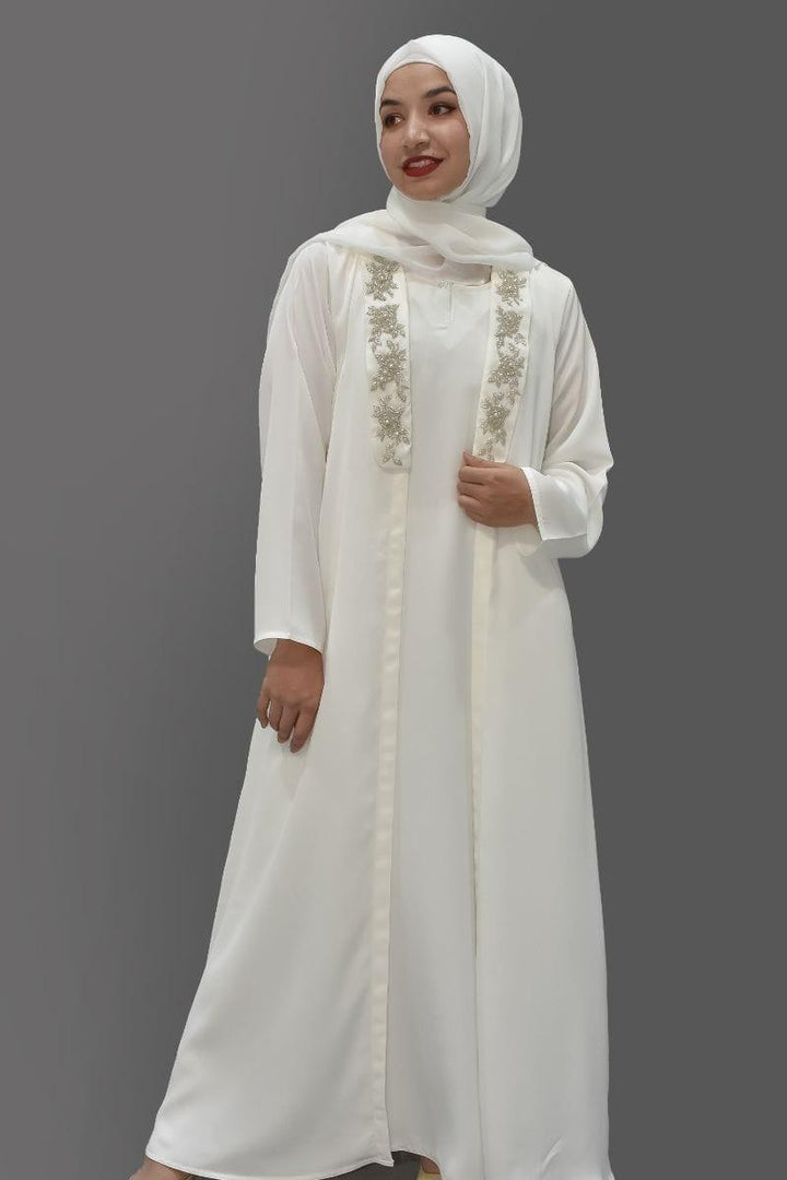 Malbus - PEACE - 1 Piece - Abaya - White - Studio by TCS