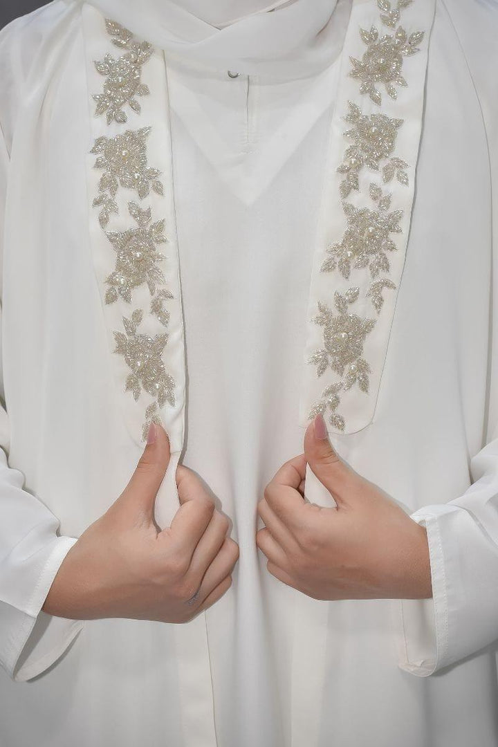 Malbus - PEACE - 1 Piece - Abaya - White - Studio by TCS