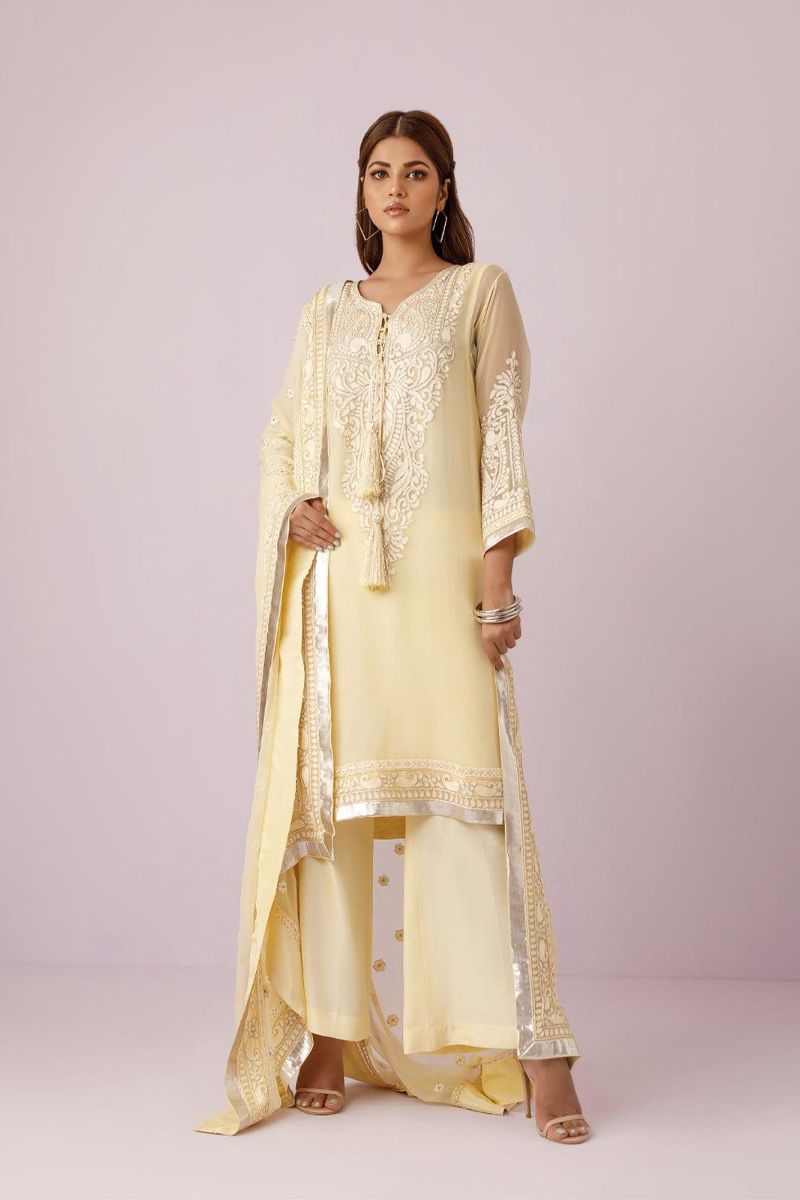 Rizwan Beyg - Altan - Embroidered Chiffon & Cotton - 2 Piece