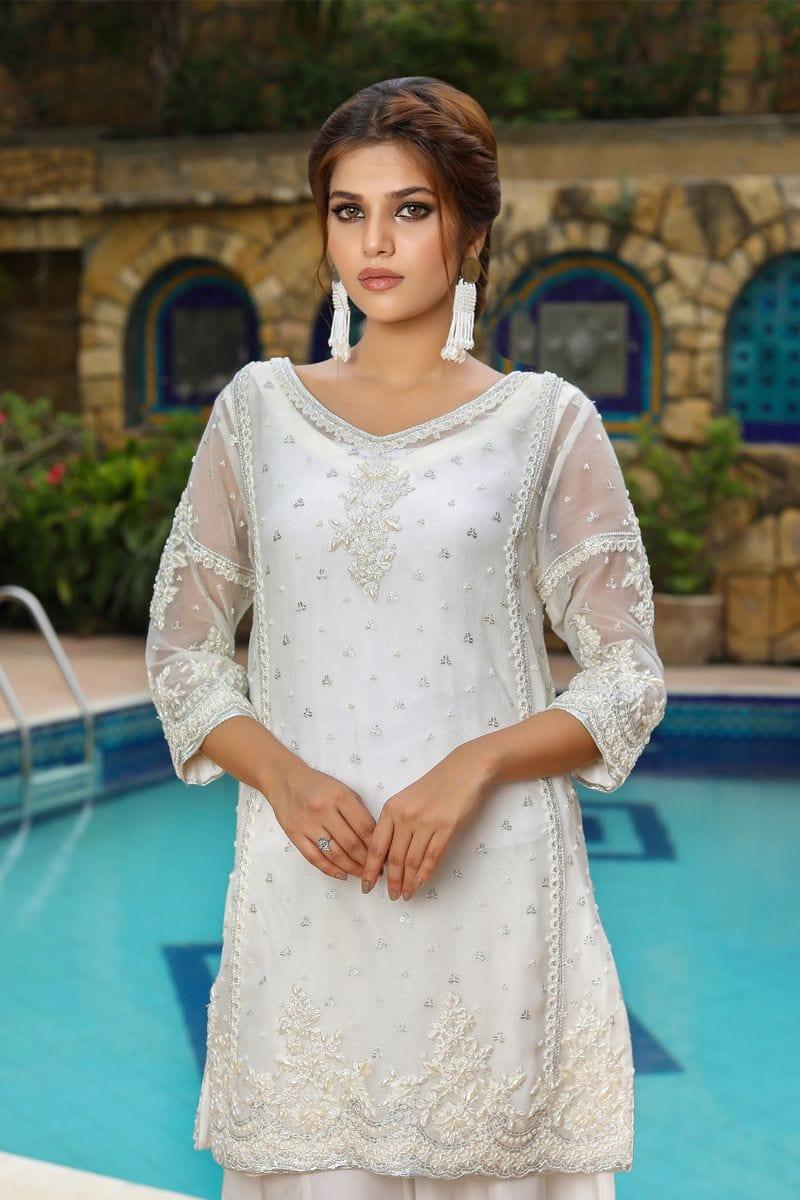 Rizwan Beyg - Amara - Chiffon - White - 1 Piece - Studio by TCS