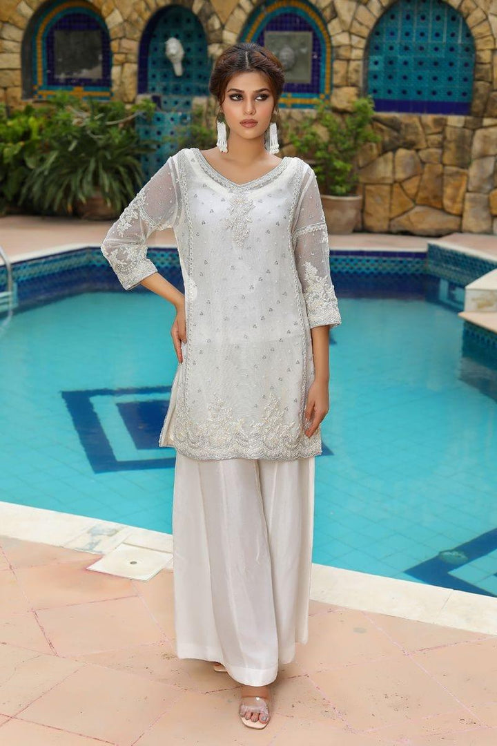 Rizwan Beyg - Amara - Chiffon - White - 1 Piece - Studio by TCS