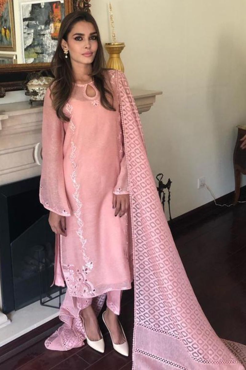 Maheen Trends - Pink Glory - 3 Piece - Organza