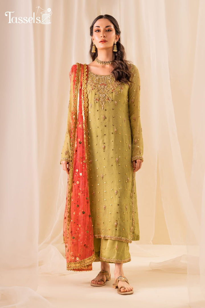 Tassels - Sabza - Khaadi Net-3 Piece