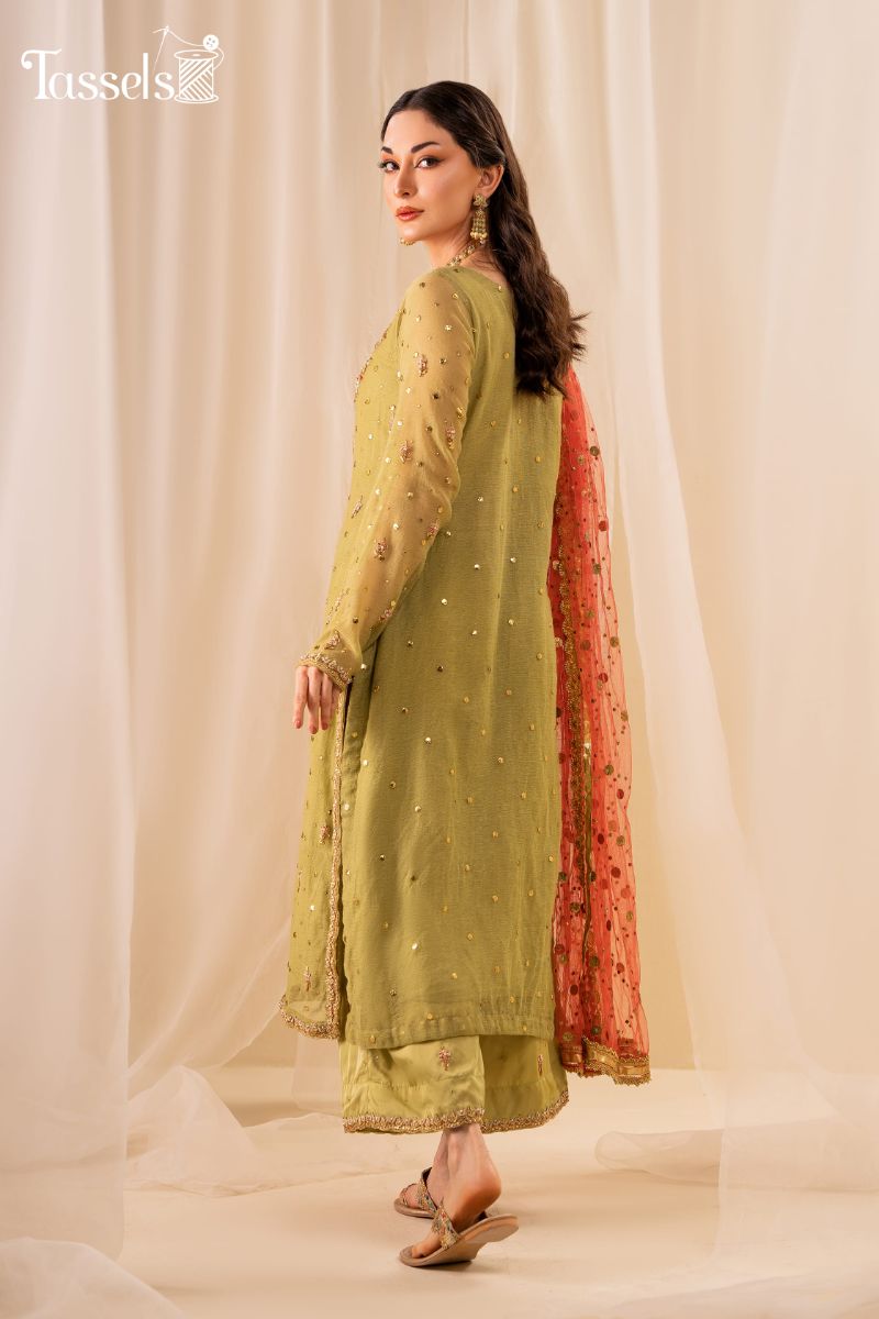 Tassels - Sabza - Khaadi Net-3 Piece