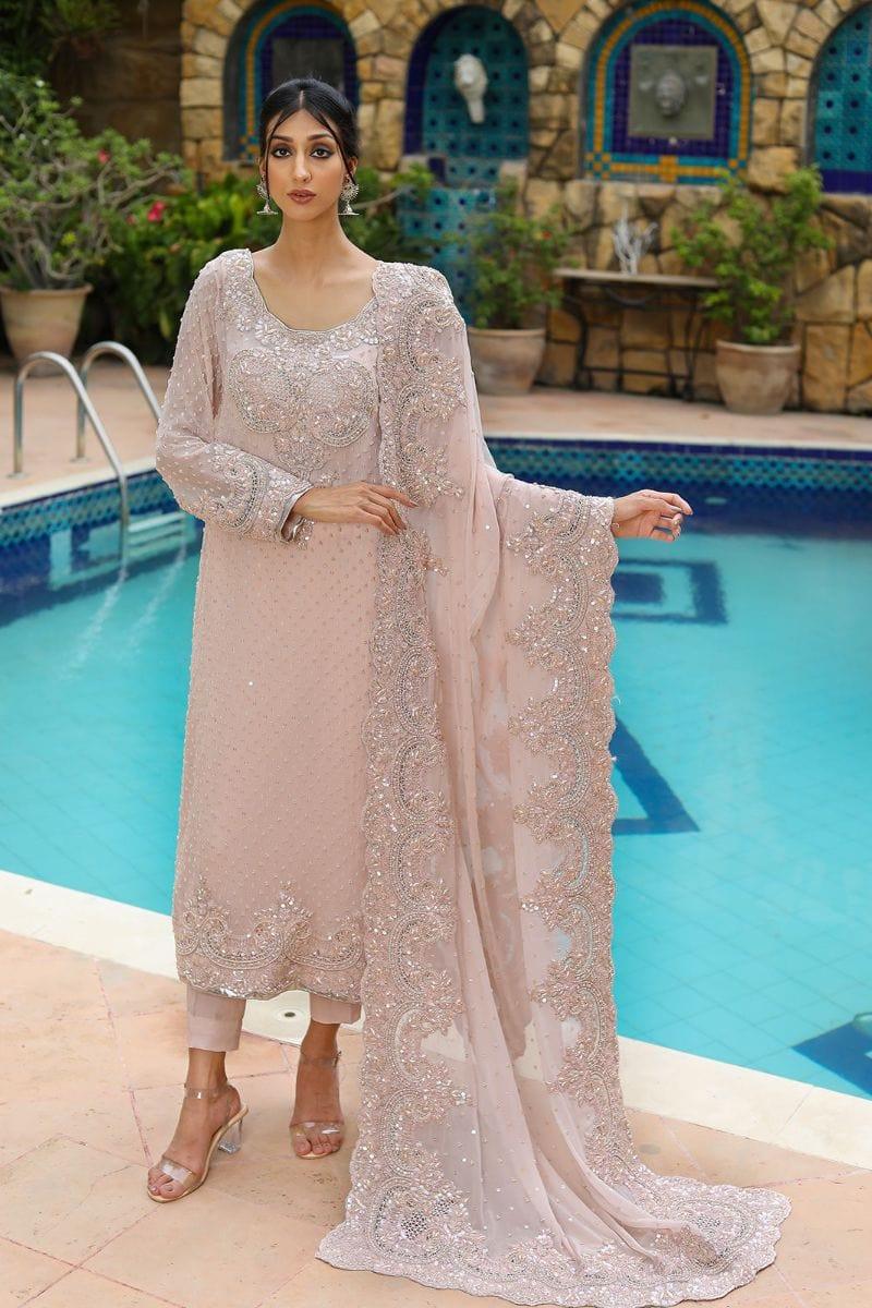 Rizwan Beyg - Laila - Chiffon - Pink - 2 Piece - Studio by TCS