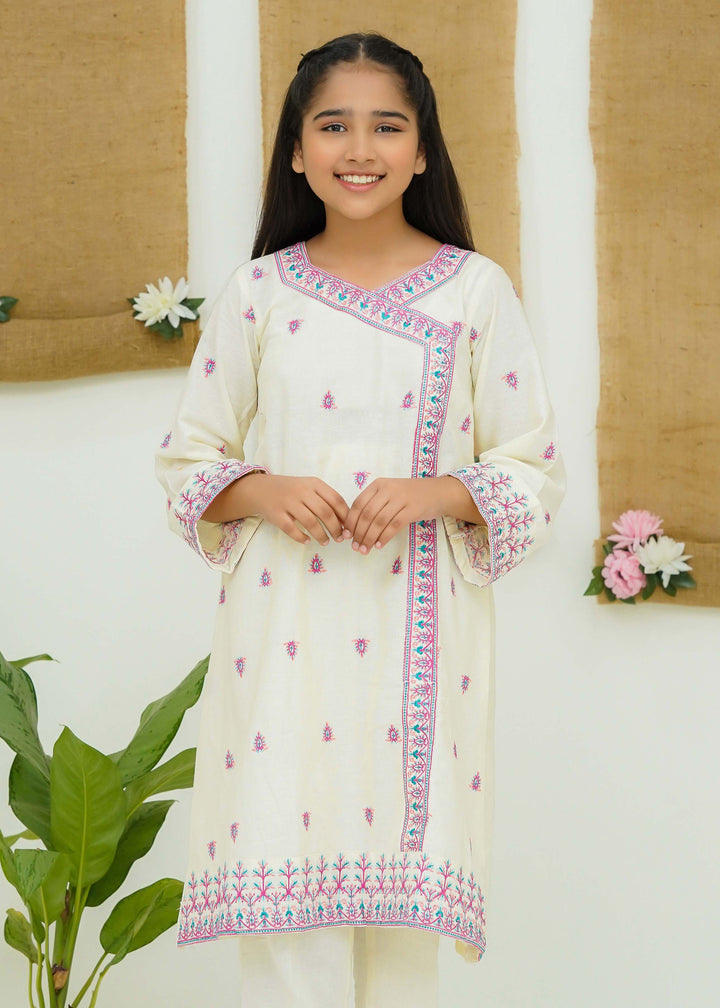 Modest - Mistara - Cream - Khaddar - Girls 2 Piece Suit