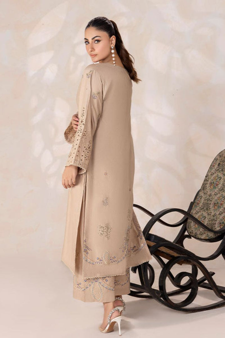 SAFWA - Embroidered - Brown - Lawn - 2 Piece - Stitched