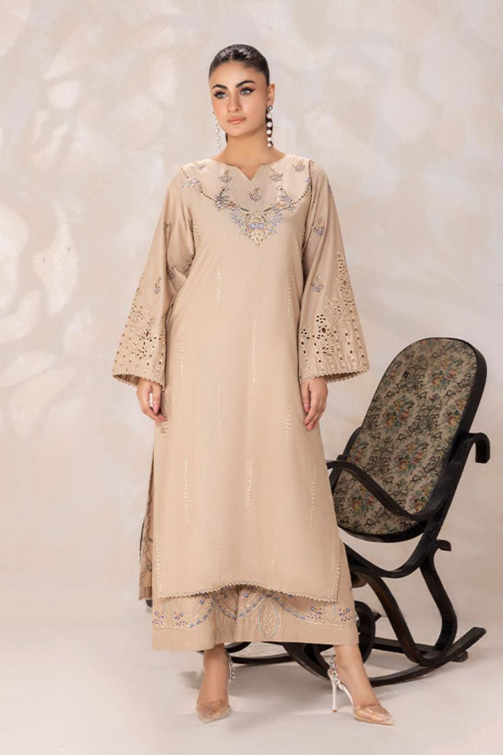 SAFWA - Embroidered - Brown - Lawn - 2 Piece - Stitched