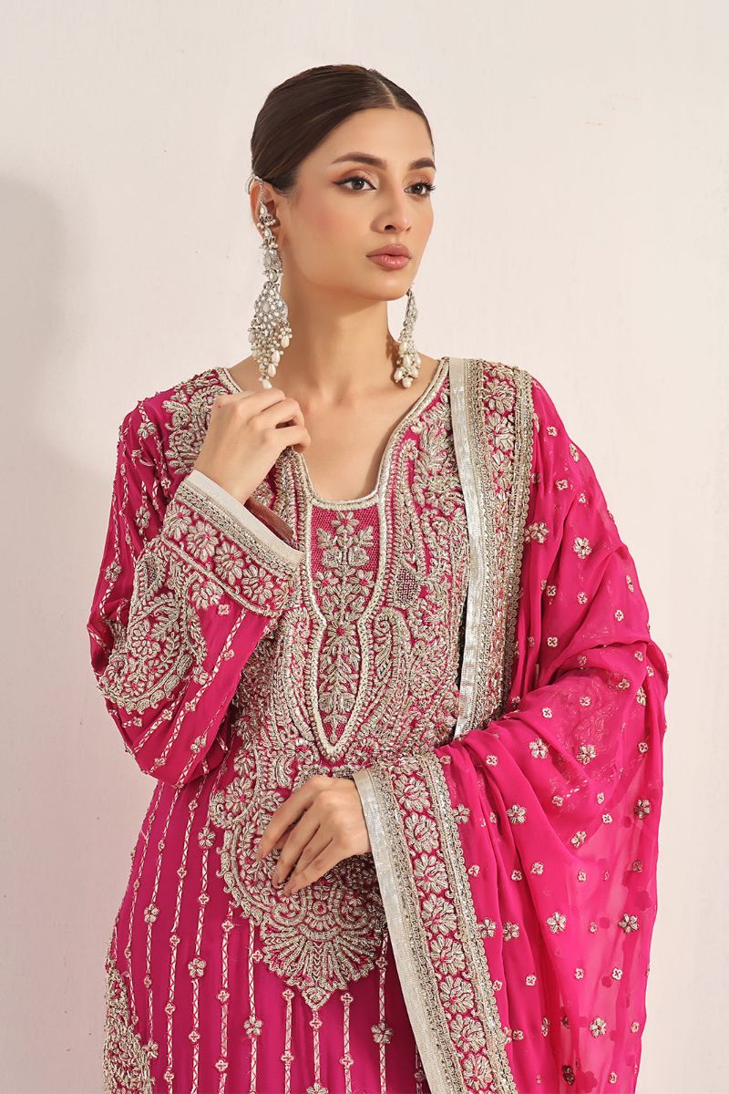 Rizwan Beyg Design - Manaali - Chiffon - Pink - 2 Piece