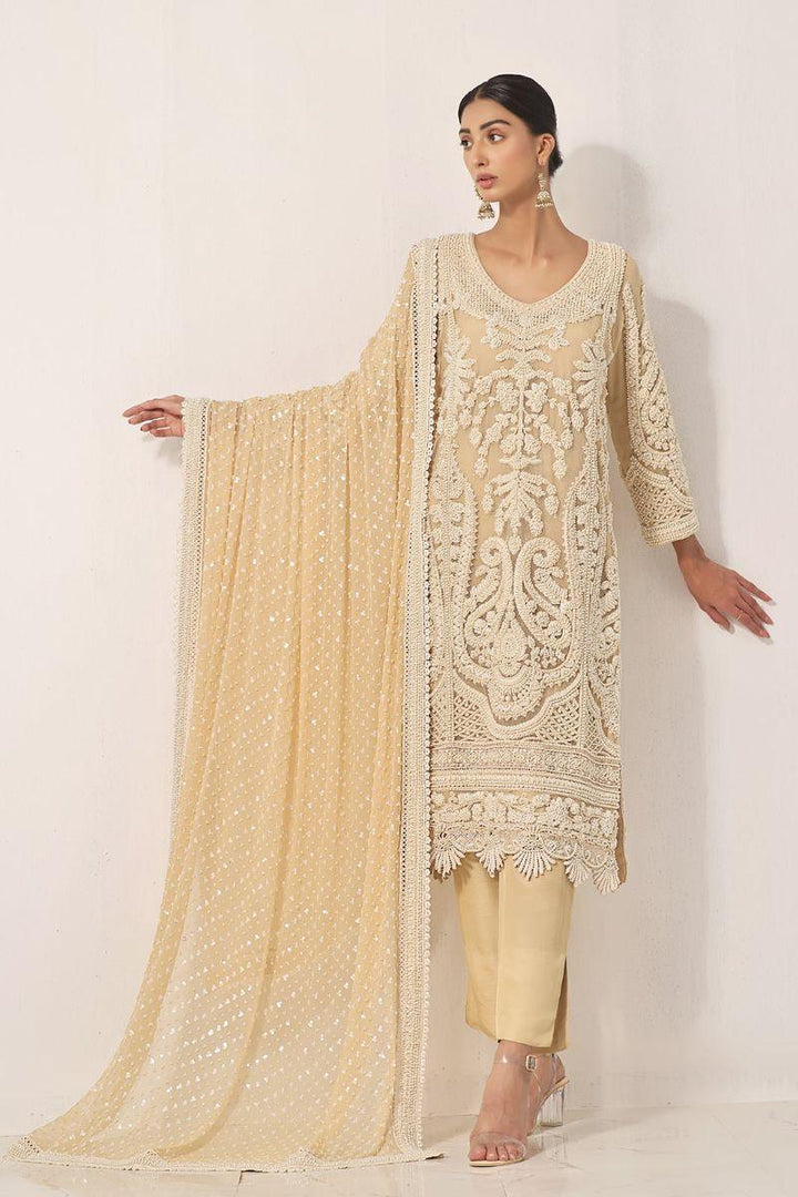 Rizwan Beyg Design - Mephisto - Cotton Net - Yellow - 2 Piece