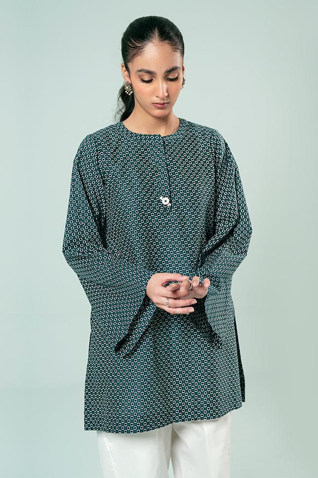 FOZIA KHALID  - Dotted Printed Kurta - Cotton - 1 Piece