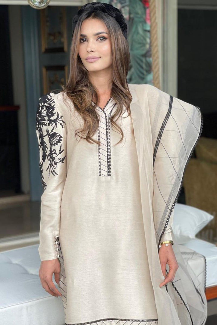 Maheen Trends - New day - 3 Piece - Silk & Organza