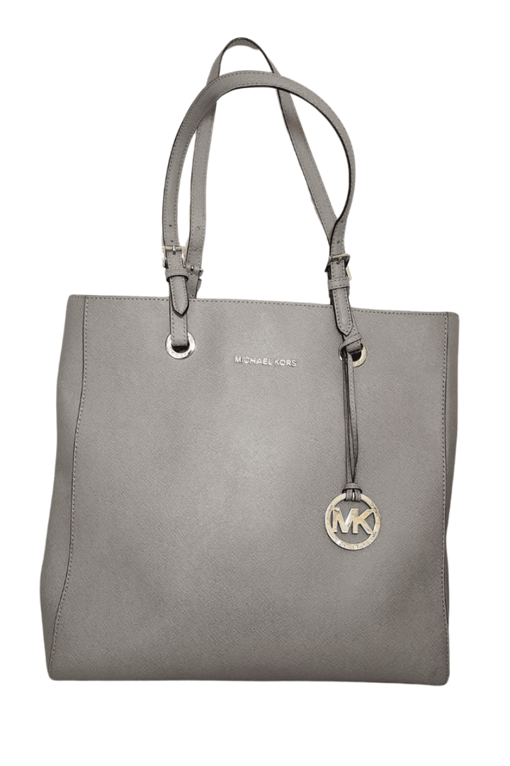 Pre-Loved Treasures - Michael Kors Grey Leather Shoulder Bag