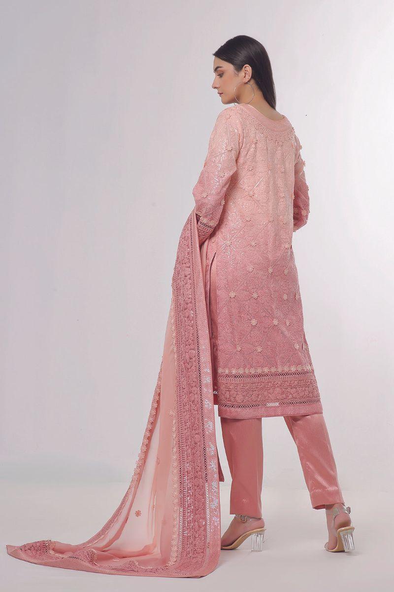 Rizwan Beyg Design - Hana - Cotton Net - Pink - 2 Piece