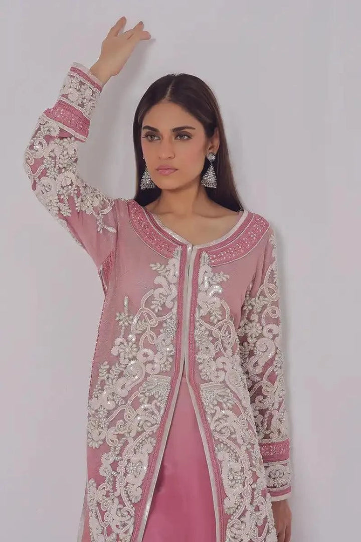 Rizwan Beyg Design - Roccoco - Cotton Net - Pink - 2 Piece