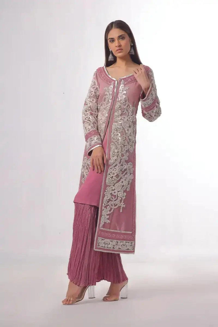 Rizwan Beyg Design - Roccoco - Cotton Net - Pink - 2 Piece