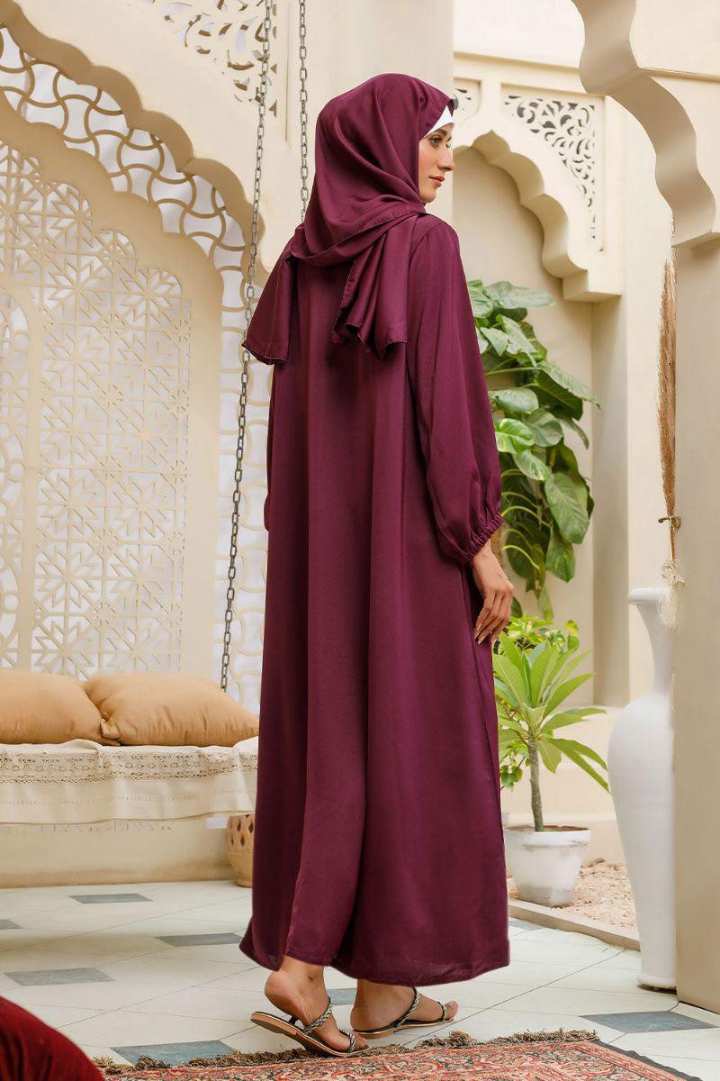 Hijabi - Royal Plum Abaya - Studio by TCS