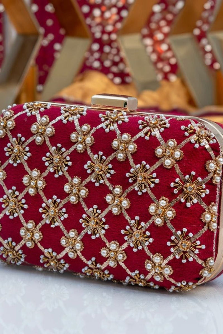 JootiShooti - Koyal Maroon Clutch