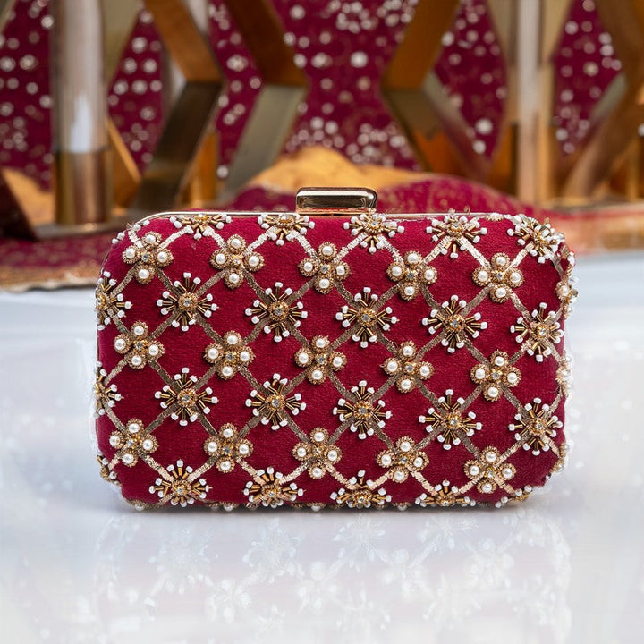 JootiShooti - Koyal Maroon Clutch