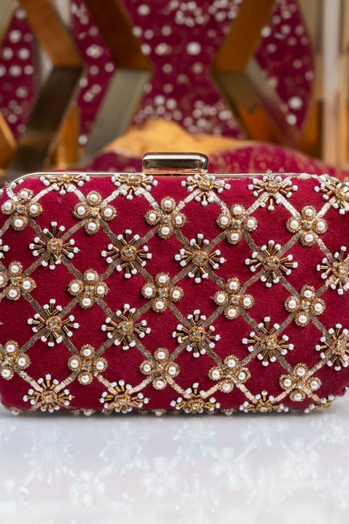 JootiShooti - Koyal Maroon Clutch