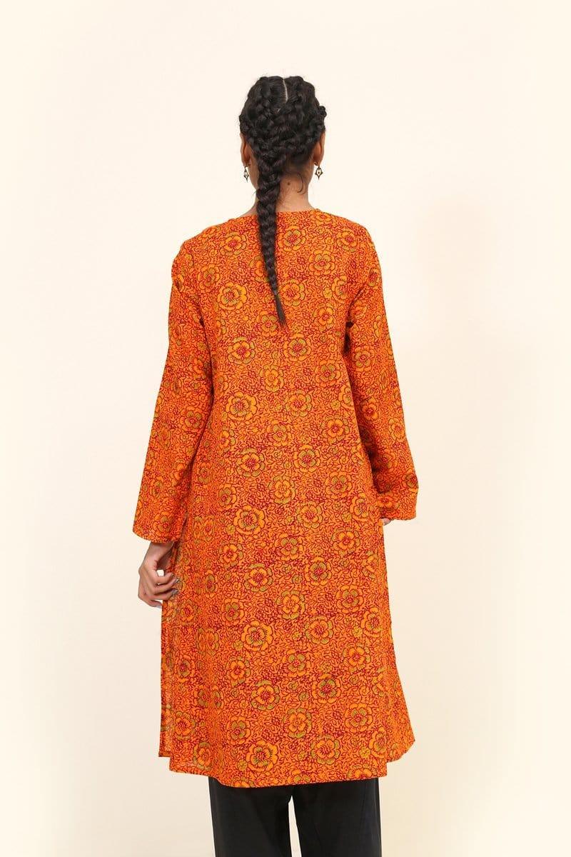 Generation - Orange Sanganer Tunic - 1 PC - Studio by TCS